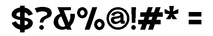 Quantro Sans Bold Font OTHER CHARS