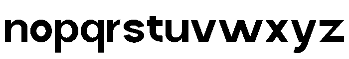 Quantro Sans Bold Font LOWERCASE