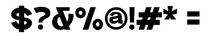 Quantro Sans Extra Bold Font OTHER CHARS