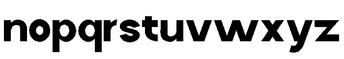 Quantro Sans Extra Bold Font LOWERCASE