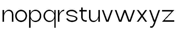 Quantro Sans Light Font LOWERCASE