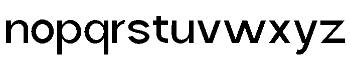 Quantro Sans Medium Font LOWERCASE