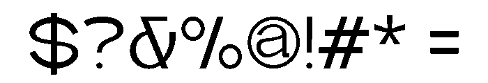 Quantro Sans Regular Font OTHER CHARS