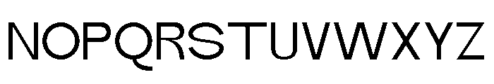 Quantro Sans Regular Font UPPERCASE