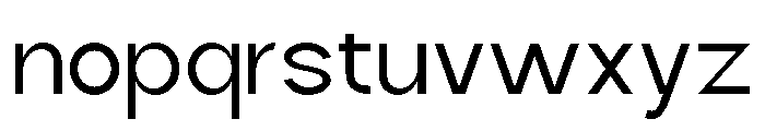 Quantro Sans Regular Font LOWERCASE