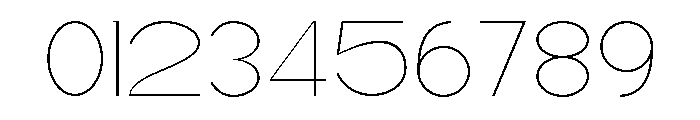 Quantro Sans Thin Font OTHER CHARS