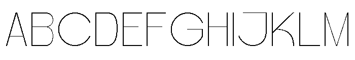 Quantro Sans Thin Font UPPERCASE