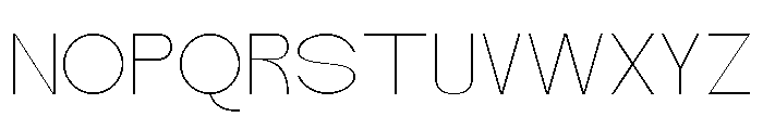 Quantro Sans Thin Font UPPERCASE