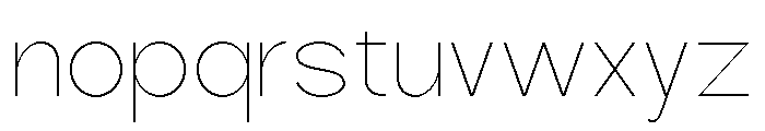 Quantro Sans Thin Font LOWERCASE