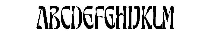 Quantum Deco Font UPPERCASE