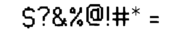 Quantum Grid Font OTHER CHARS