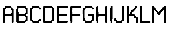 Quantum Grid Font UPPERCASE