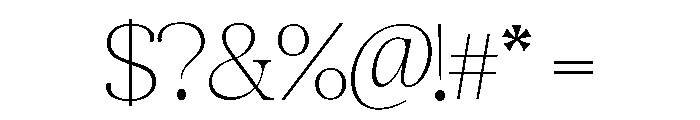 Quarty Serif Thin Variable Font OTHER CHARS