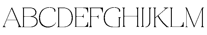 Quarty Serif Thin Variable Font UPPERCASE