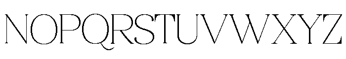 Quarty Serif Thin Variable Font UPPERCASE