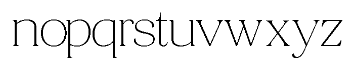 Quarty Serif Thin Variable Font LOWERCASE