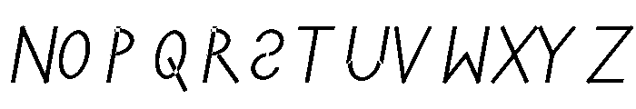Quartz Signal Light Italic Font UPPERCASE