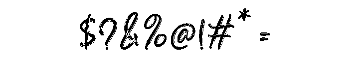 Quatro Gimosha Regular Font OTHER CHARS
