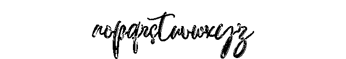 Quatro Gimosha Regular Font LOWERCASE