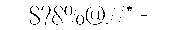Quavera Regular Font OTHER CHARS