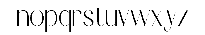 Quavera Regular Font LOWERCASE