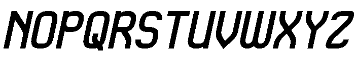 QueSera SERA Bold Italic Font UPPERCASE