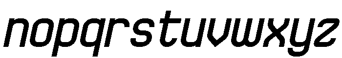 QueSera SERA Bold Italic Font LOWERCASE