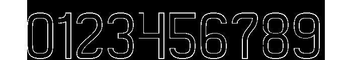QueSera SERA-Hollow-Inverse Font OTHER CHARS