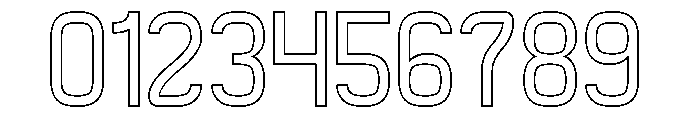 QueSera SERA-Hollow Font OTHER CHARS