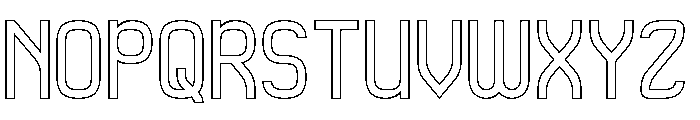QueSera SERA-Hollow Font UPPERCASE