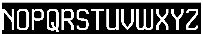 QueSera SERA-Inverse Font UPPERCASE