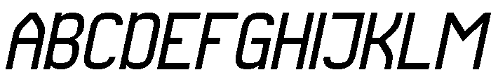 QueSera SERA Italic Font UPPERCASE