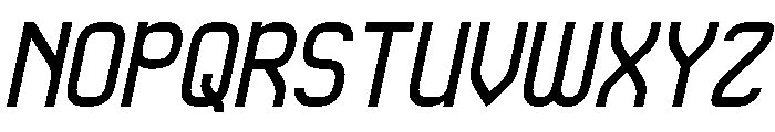 QueSera SERA Italic Font UPPERCASE