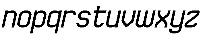QueSera SERA Italic Font LOWERCASE