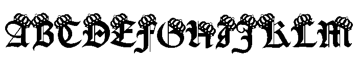 Queen Old English Font UPPERCASE