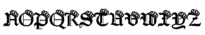 Queen Old English Font UPPERCASE