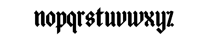Queen Old English Font LOWERCASE