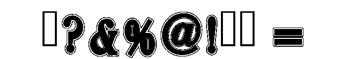 Queen School Regular Font OTHER CHARS