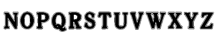 Queen School Regular Font UPPERCASE