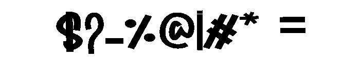 Queen Smart Font OTHER CHARS