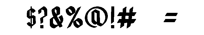 Queen Victoria Font OTHER CHARS