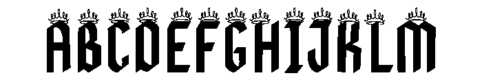 Queen Victoria Font UPPERCASE