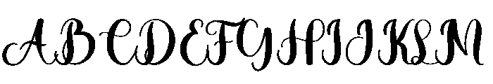 Queen Wedding Font UPPERCASE