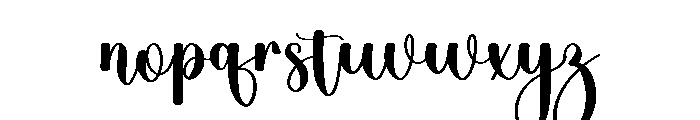 Queen Wedding Font LOWERCASE