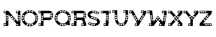 Queen of Hearts Slab Serif Regular Font UPPERCASE
