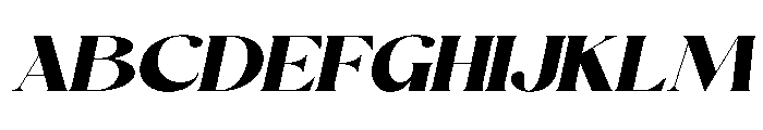 Queli Ledia Italic Font UPPERCASE