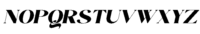 Queli Ledia Italic Font UPPERCASE