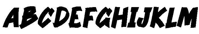 Quengo Slant Font UPPERCASE