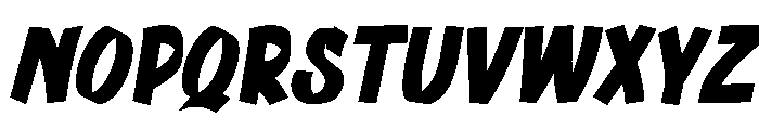 Quengo Slant Font UPPERCASE