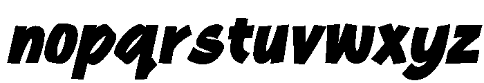 Quengo Slant Font LOWERCASE